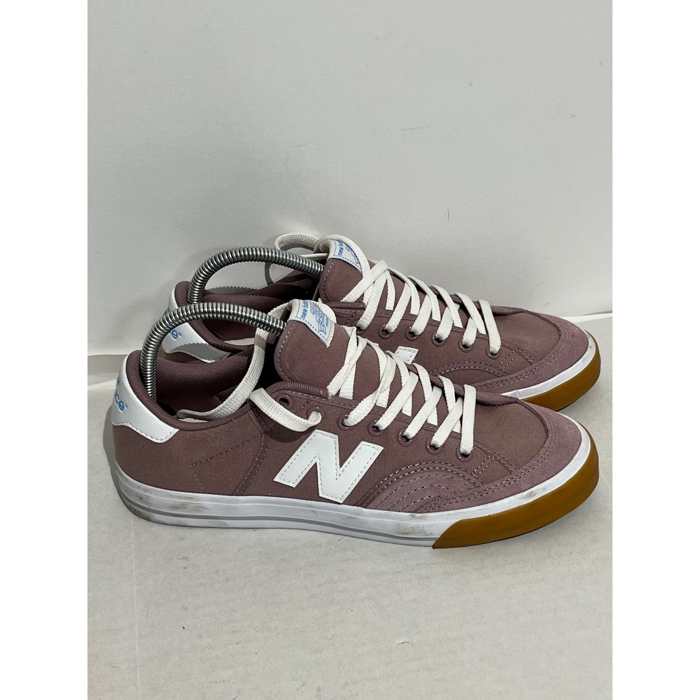 New Balance Numeric 212 Pro Court Mauve Canvas Gum Sole Sneakers